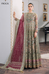 EMBROIDERED NET CH12-02 UNSTITCHED